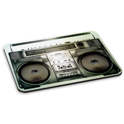 BOOMBOX VINTAGE PC COMPUTER MOUSE MAT PAD - Music Speaker Stereo Record ...