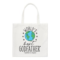 Worlds Best Godfather Regular Tragetasche Vatertag Beste Toll Geburtstag Shopper