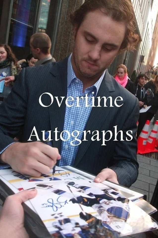 FOTO 8X10 FIRMADA POR KEVIN SHATTENKIRK ST. LOUIS BLUES Foto 3 de 3