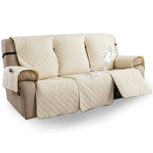 Waterproof non-slip sofa cover recliner 3 seats, furniture protection decoration - Picture 32 of 94