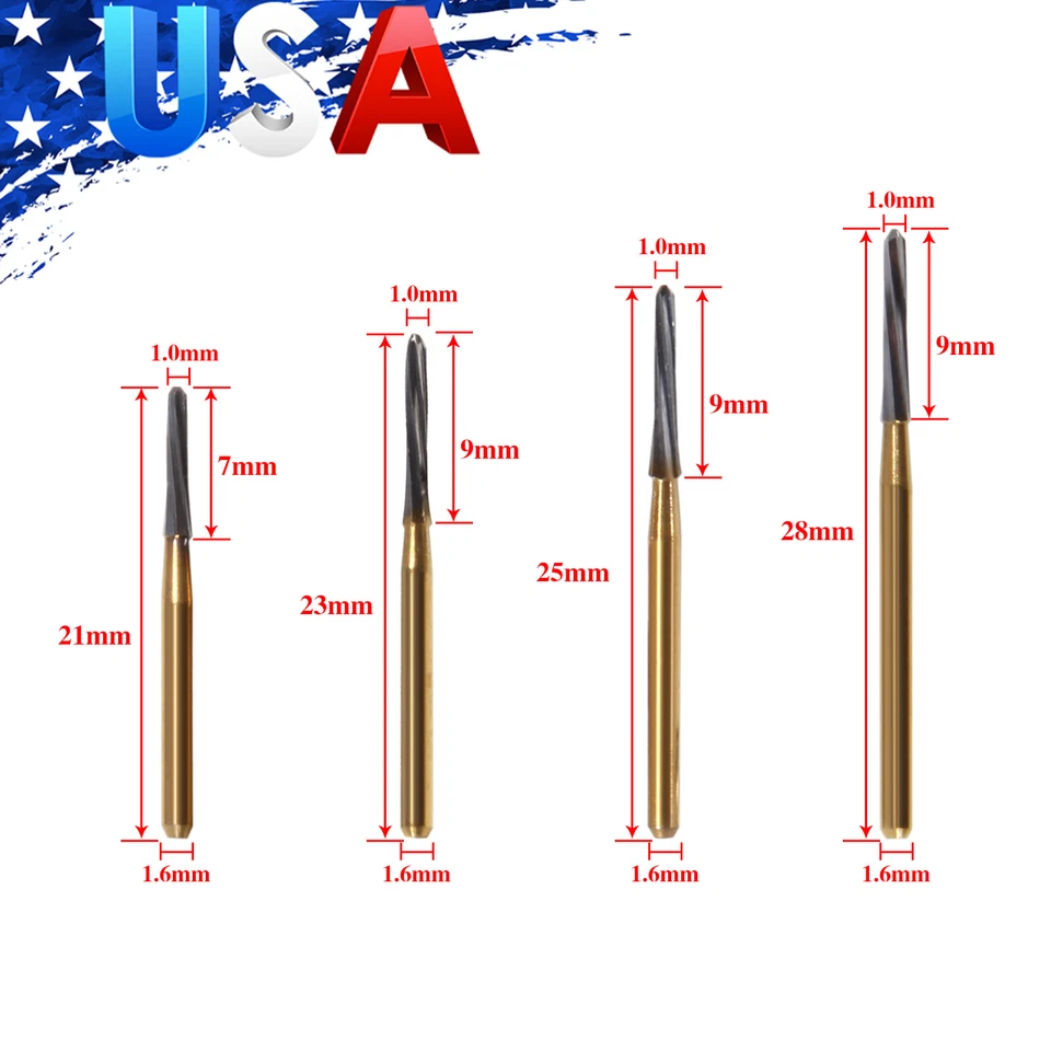 Endodoncia dental Endo-Z Tungsten Carbide Bur FG Round Bur Alta velocidad SADENT - Image 2 of 4