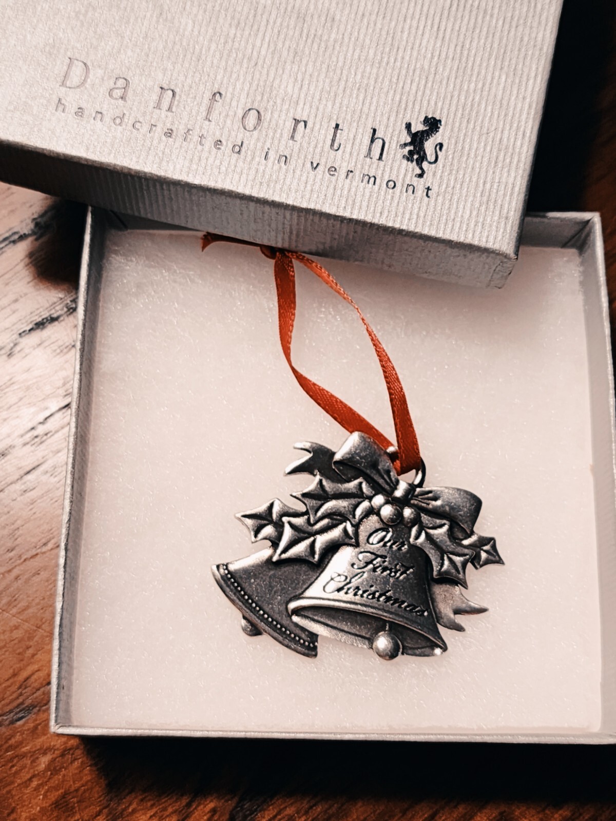 Danforth Pewter Our First Christmas Ornament Collectible Made In ...