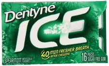 Dentyne Ice Sugar-Free Gum (Spearmint, 16 Piece, Pack of 3)
