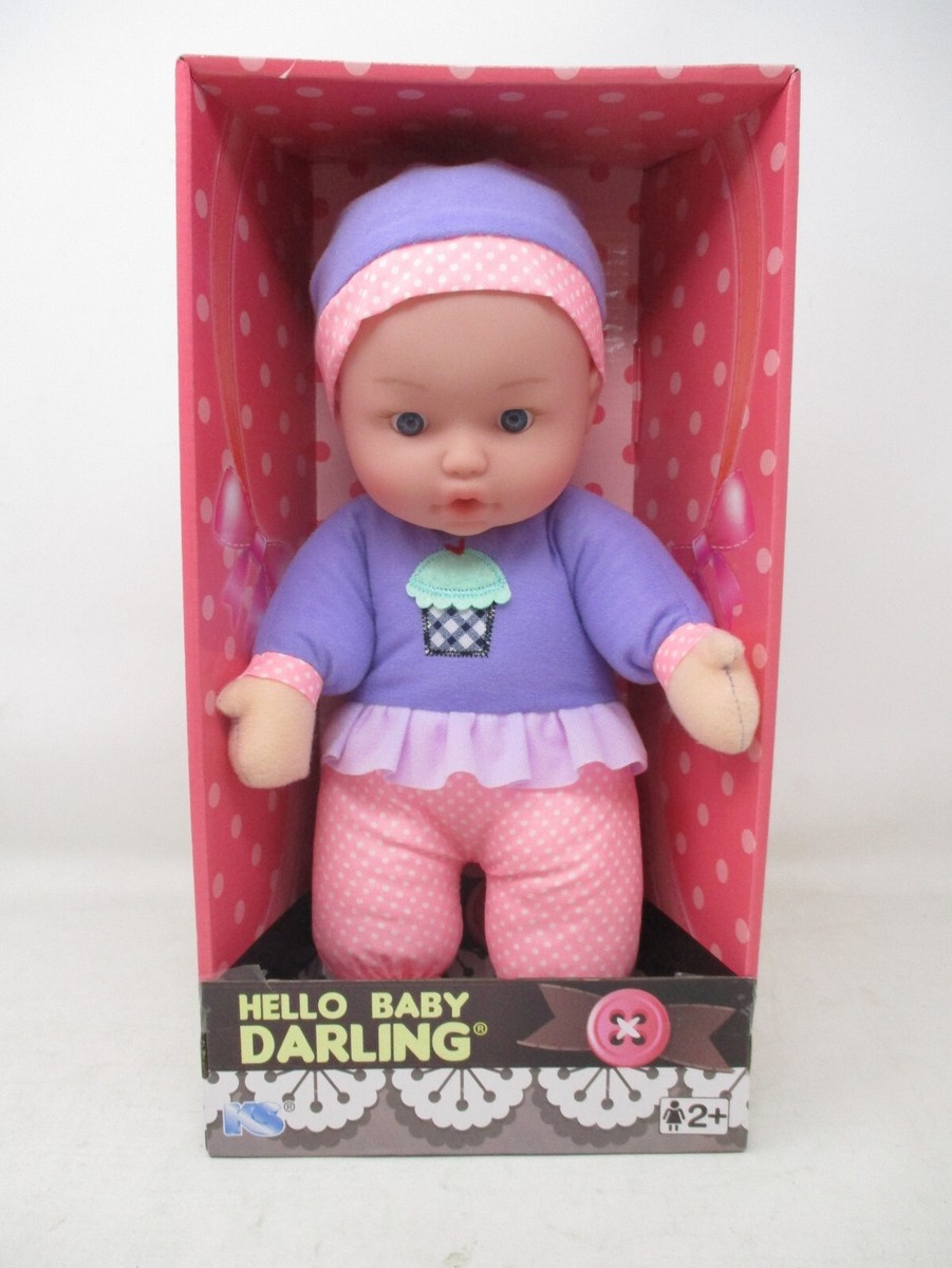 KS Toys Hello Baby Darling Soft Body Baby Doll Purple