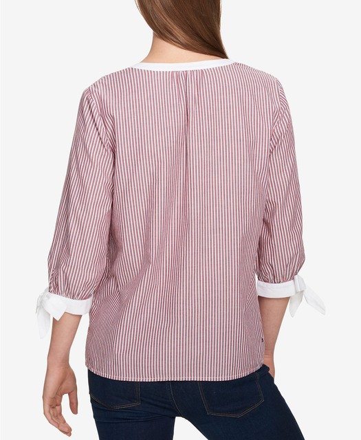 tommy hilfiger red blouse