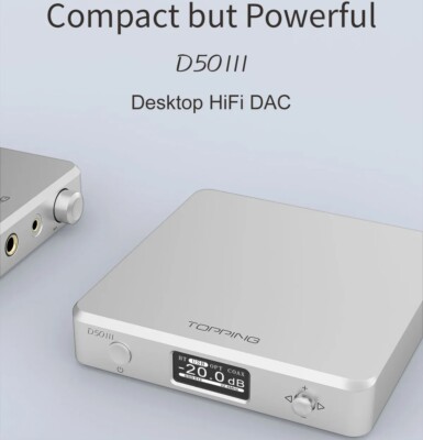 TOPPING D50 III Desktop HiFi DAC D50III BT5.1 Audio Decoder w/ 2 ES9039Q2M