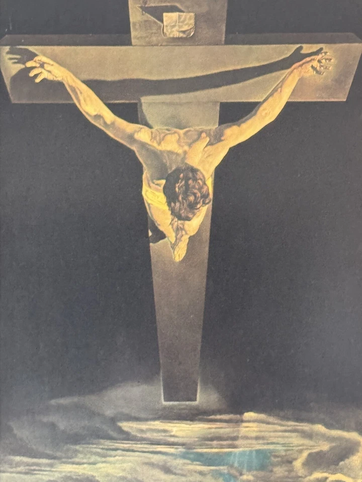 SALVADOR DALÍ ANTIGUO MODERNO SURREALISTA CRISTO LITOGRAFÍA SURREALISMO ANTIGUO AÑOS 60 Foto 2 de 4