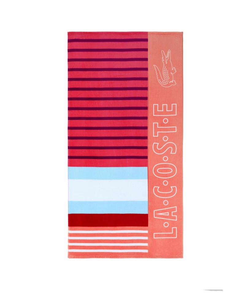 Lacoste. Printed on 100% Cotton Beach Towel One Size. Multicolor.72" x 36" - Image 3 of 4