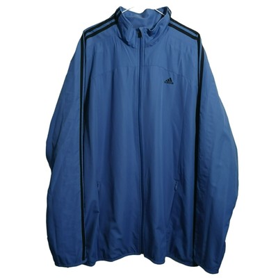 Adidas Men 2XL Clima365 ClimaProof Blue Windbreaker Jacket Light Water  Resistant