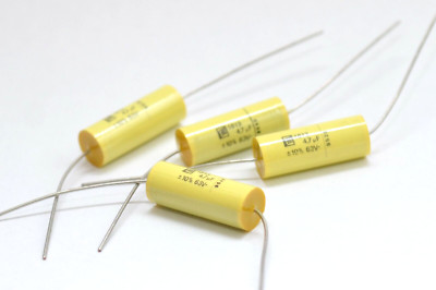 4x ERO MKT 1813 Audio Film Capacitor, 4.7 μF/63V, for Tube Amps, NOS