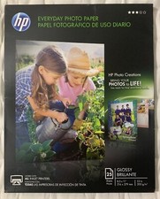 HP Glossy Everyday Photo Paper Discontinued By HP 25 Sheets, 8.5" x 11" FreeShip