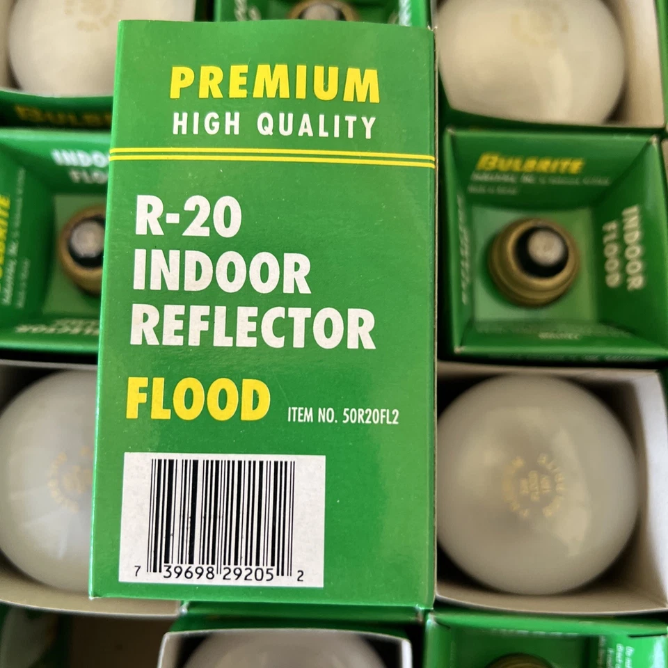 4 Bulbrite 50R20FL2 reflector lamps 50W 120V medium base Indoor flood light bulb - Image 2 of 4