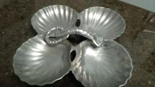 Lobster Handled 4-Section  Serving/Decorative Dish