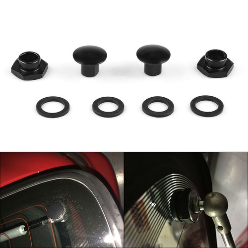 Black Rear Glass Strut Hardware Kit For 92-95 Honda Civic 3Dr Hatchback EG6 CRV - Foto 1 di 6