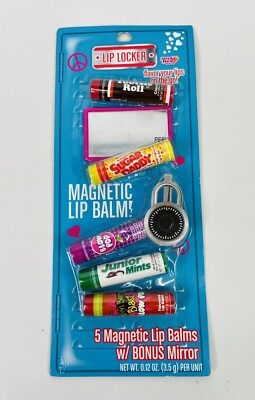 Pack Of 5 Lip Locker Magnetic Lip Balm Set By Lotta Luv