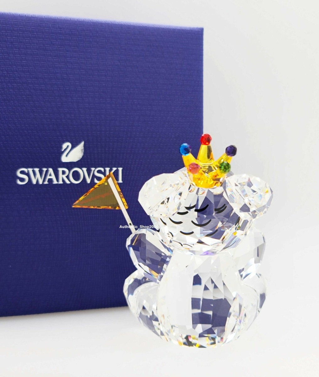 New SWAROVSKI Graduation Kris Bear Congratulations Flag Figurine