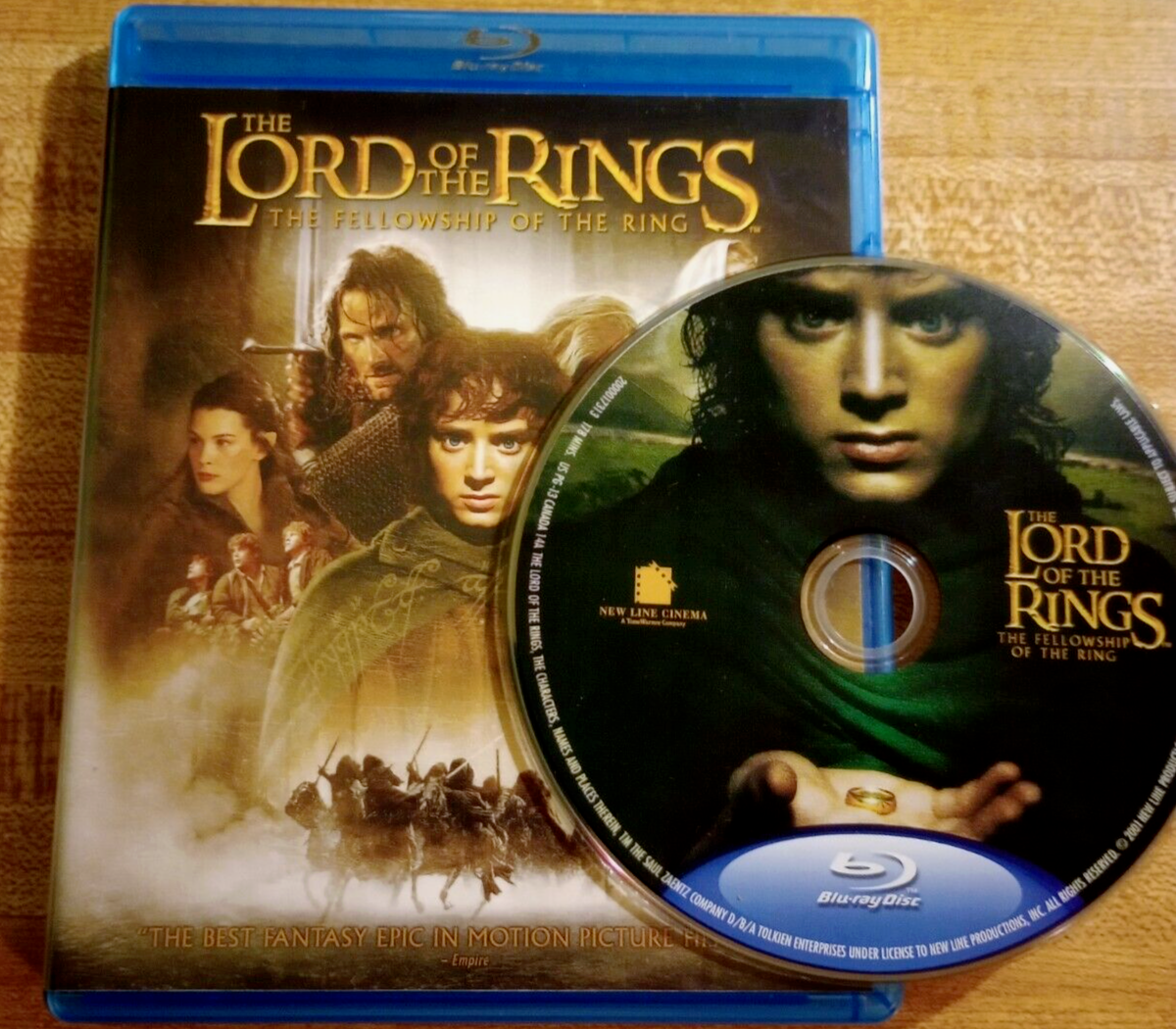 THE LORD OF THE RINGS- THE FELLOWSHIP OF THE RING Blu- ray - 1 disc