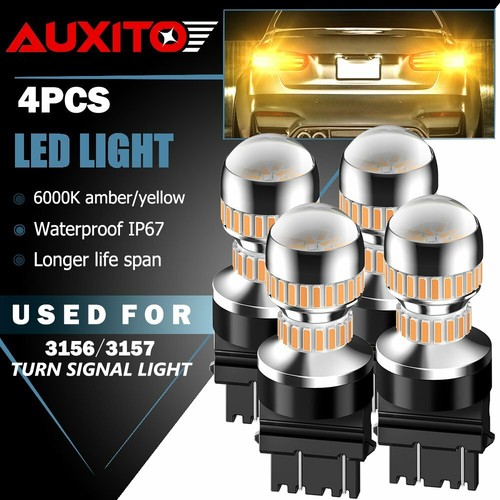 3157 3057 4057 LED Amber Turn Signal Light Bulb Error Free No Hyper Flash Canbus - Bild 1 von 9