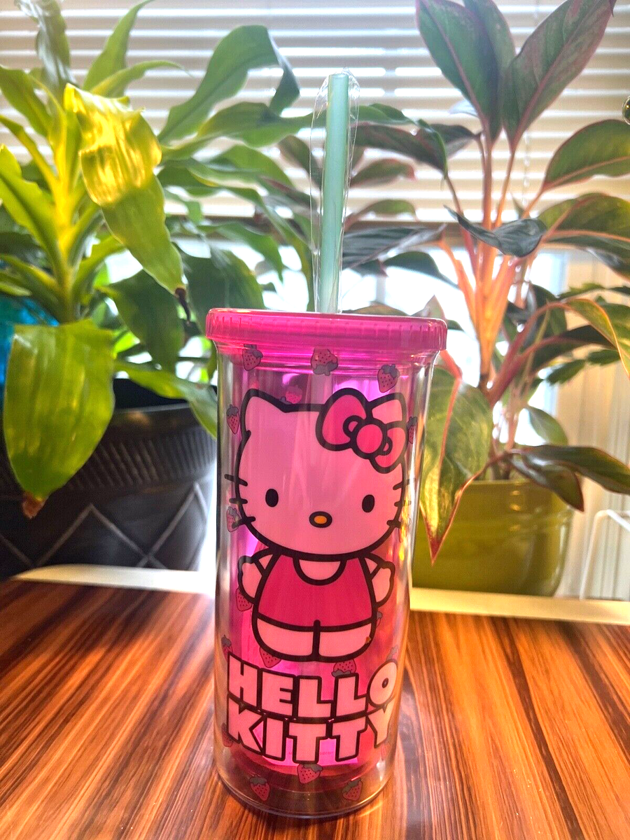 Hello Kitty Strawberry Double Insulate Travel Tumbler 20oz Sanrio