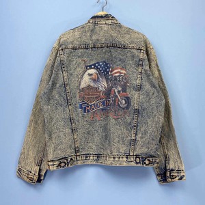 harley davidson denim jacket ebay