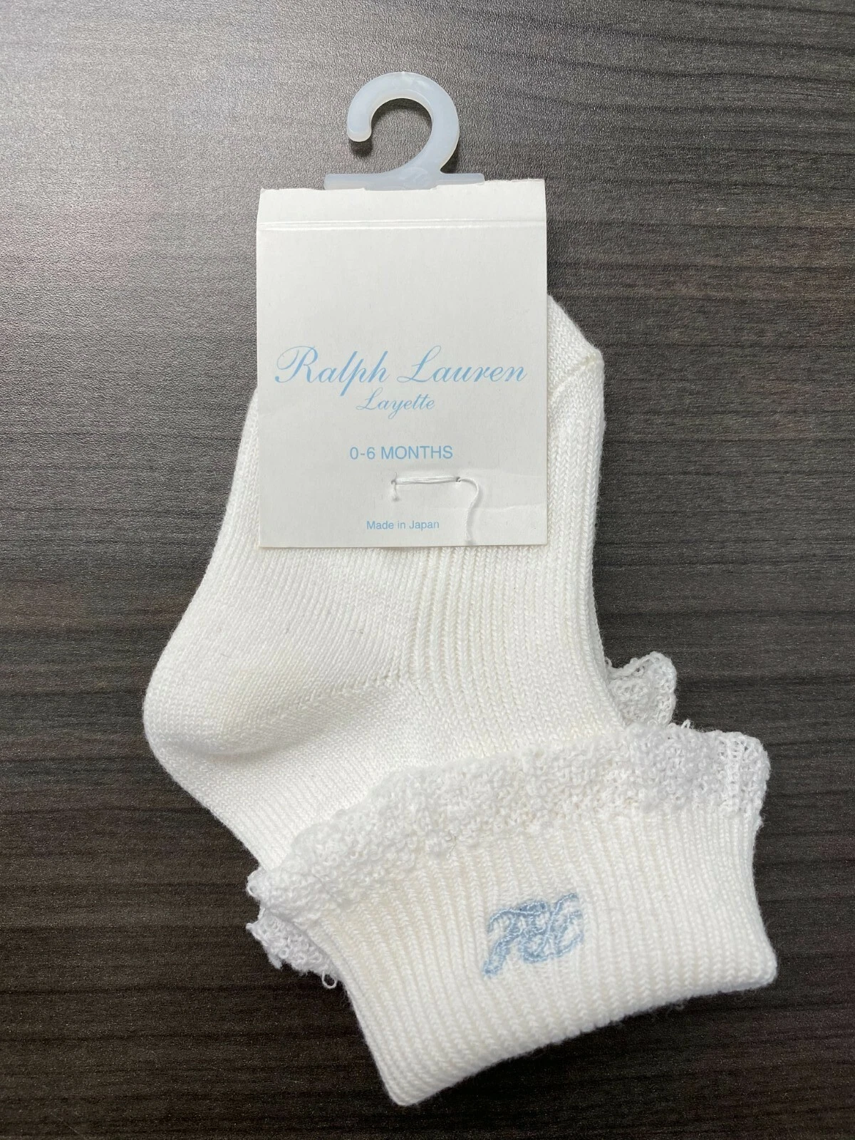 Ralph Lauren "Layette" Socks (0 - 6 mo)