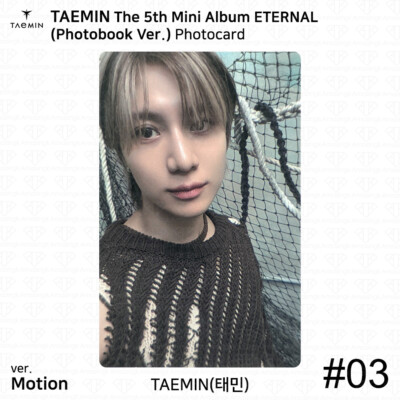 SHINee Taemin The 5th Mini Album ETERNAL Official Photocard SHINee Taemin The 5th Mini Album ETERNAL Official Photocard