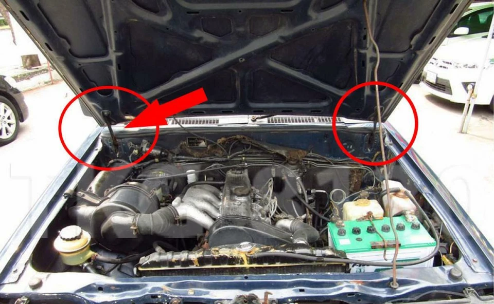 Bisagra del capó delantero para camioneta Mitsubishi L200 Mighty Max/Cyclone 1987-1996 Foto 2 de 3