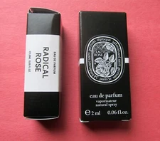 2 High End Rose Perfume Samples: Matiere Premiere RADICAL ROSE+Diptyque EAU ROSE