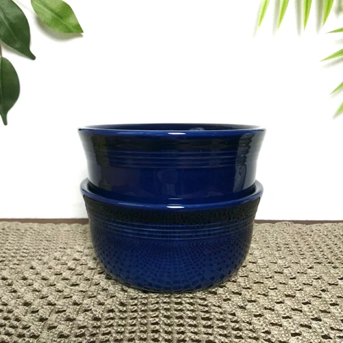Fiestaware Gusto Bowls 28 floz Cobalt Blue Fiesta Ware Set Of 2 Homer Laughlin