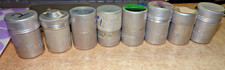 LOT OF 8 VTG KODAK CHROME ALUMINUM PHOTGRAPH FILM CASES