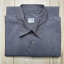 Armani Collezioni Men's Button Up Dress Shirt Mens Size Large Cotton Blend