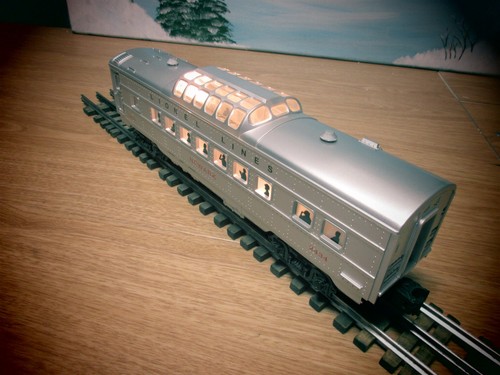 Williams Reproduction Lionel Lines 2454 NEWARK Vista Dome Car. C-B NO O.B. - Picture 2 of 10