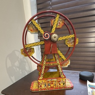 J. Chein & Company Vintage Tin Hercules Ferris Wheel Toy 1930