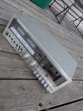JVC KD-25 Vintage Stereo Cassette Deck, Silver. Powers On. Read