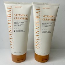 InstaNatural Vitamin C Facial Cleanser  6.7oz Brightening For Dullness Green Tea