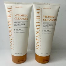 InstaNatural Vitamin C Facial Cleanser  6.7oz Brightening For Dullness Green Tea