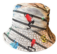 UV Skinz Frogs Gray Reversible Bucket Sun Hat 50 spf Size 4T outdoors boating