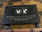 New Listing2021 American Eagle 1 Oz Silver Reverse Proof 2 Coin Set - Designer Edition USM