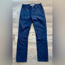 Levis 511 Jeans Womens Size 16 Slim Blue Mid Rise Straight Stretch Casual 28x30