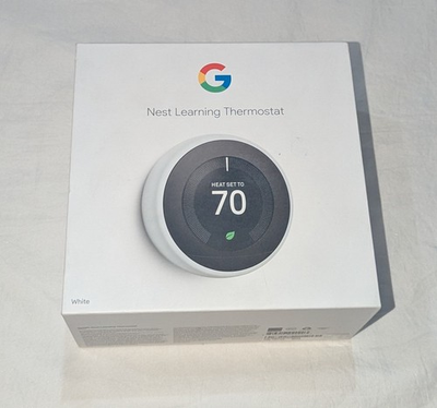 #ad #ad Google Nest 3rd Generation Learning WIFI Thermostat: T3017US White $99.99
