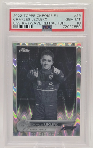 Carte Autographe Charles Leclerc Topps Chrome 2021 F1 - Certifiée PSA