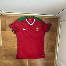 Nike 2014 Indonesia National Team Soccer Football Jersey Red Size M