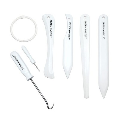 Enjoy Myself 7pcs Bone folder and Scoring Tool, Paper Folding White 