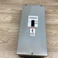 SIEMENS ITE CIRCUIT BREAKER ENCLOSURE E2N1S 100A 600V #800E91PR6*CO