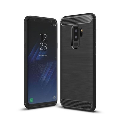 Samsung Galaxy S9+ Plus TPU Case Carbon Fiber Optik Brushed Schutz Hülle Bumper