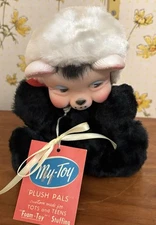 Vtg Rubber Face Panda My Toy Doll Original Tag 8.5 in