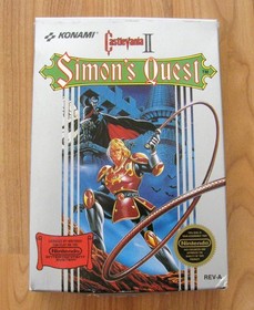 Castlevania II 2 Simon's Quest Nintendo NES - Complete in Box CIB w/Manual