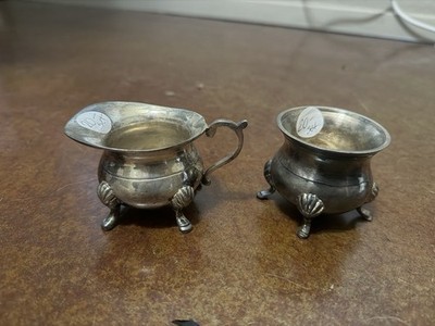 Vintage Cream And Sugar Set