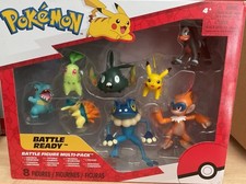 Pokémon Battle Figures 8 Pack Chikorita Cyndaquil Totodile Houndour Frogadier +