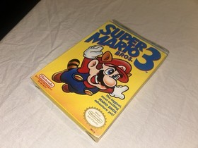 Super Mario Bros 3 Nintendo NES Complete in Box 1990 Display Protector Hard Case